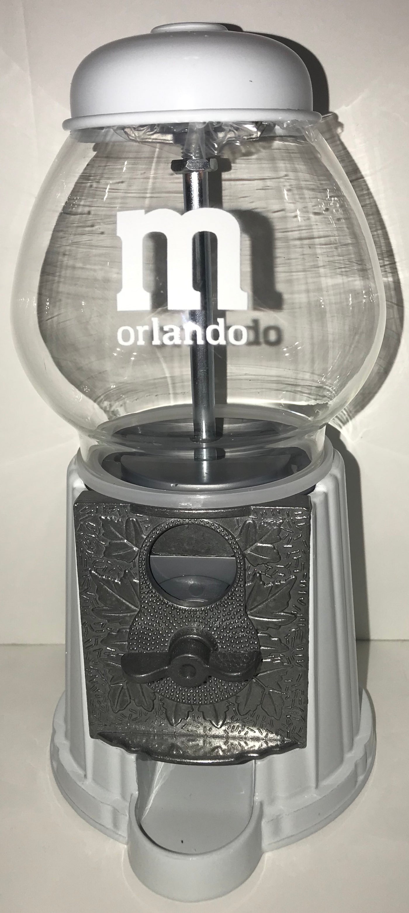 M&M's Orlando Retro Gumball Style Machine Candy Dispenser New with Tags