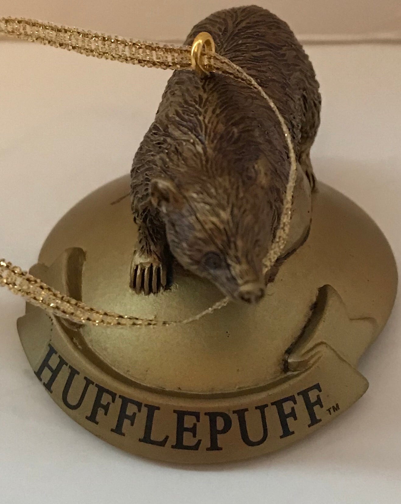 Universal Studios Harry Potter Hufflepuff House Icon Mascot Christmas Ornament