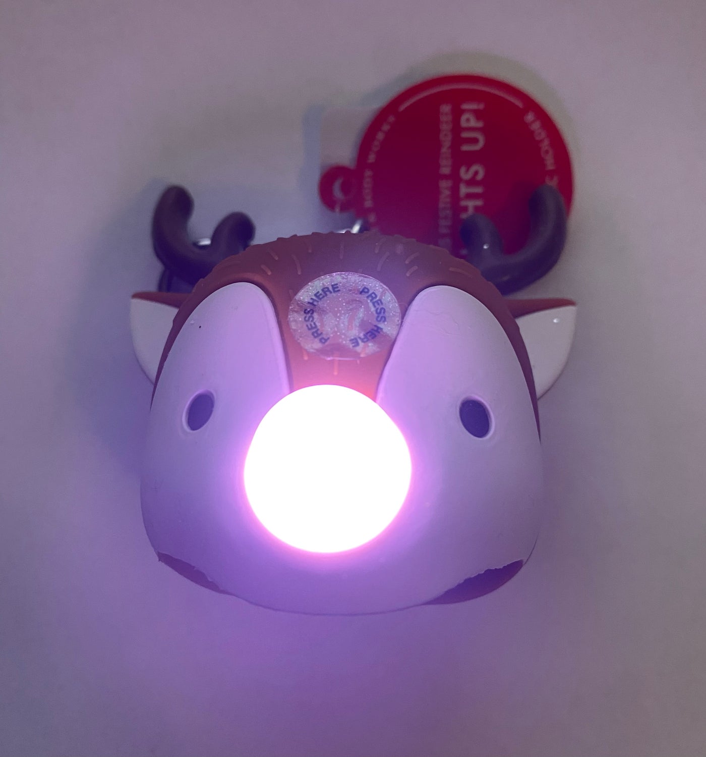 Bath and Body Works 2021 Christmas Reindeer Pocket * Bac Holder Light Up New