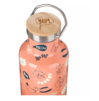 Disney Parks Critter Chaos Collection Pluto Tod Stainless Steel Water Bottle New