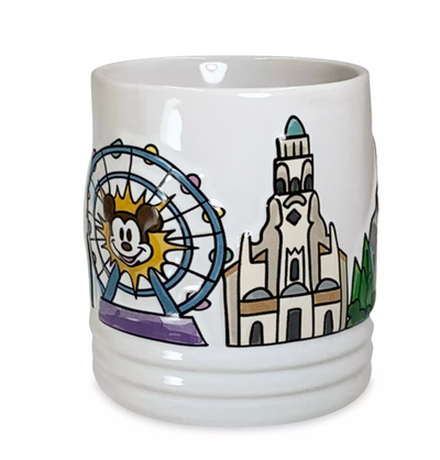 Disney Parks Disneyland Parkscape Ceramic Coffee Mug New
