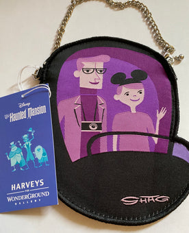 Disney Parks Shag Harveys Haunted Mansion Coin Purse Clutch New with Tags