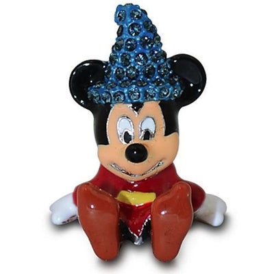 Disney Parks Mickey Sorcerer Figurine by Arribas Swarovski Jeweled Mini New with Box