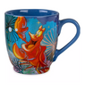 Disney Parks Ariel Mermaid Sebastian and Flounder Mug New