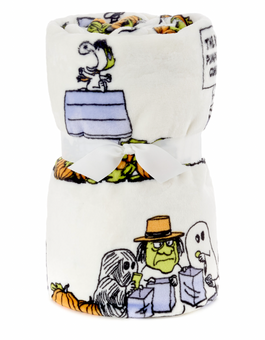 Hallmark Halloween Peanuts It's the Great Pumpkin Throw Blanket 50x60 New w Tag