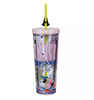 Disney Walt Disney's Fantasia Floating Glitter Tumbler With Straw New