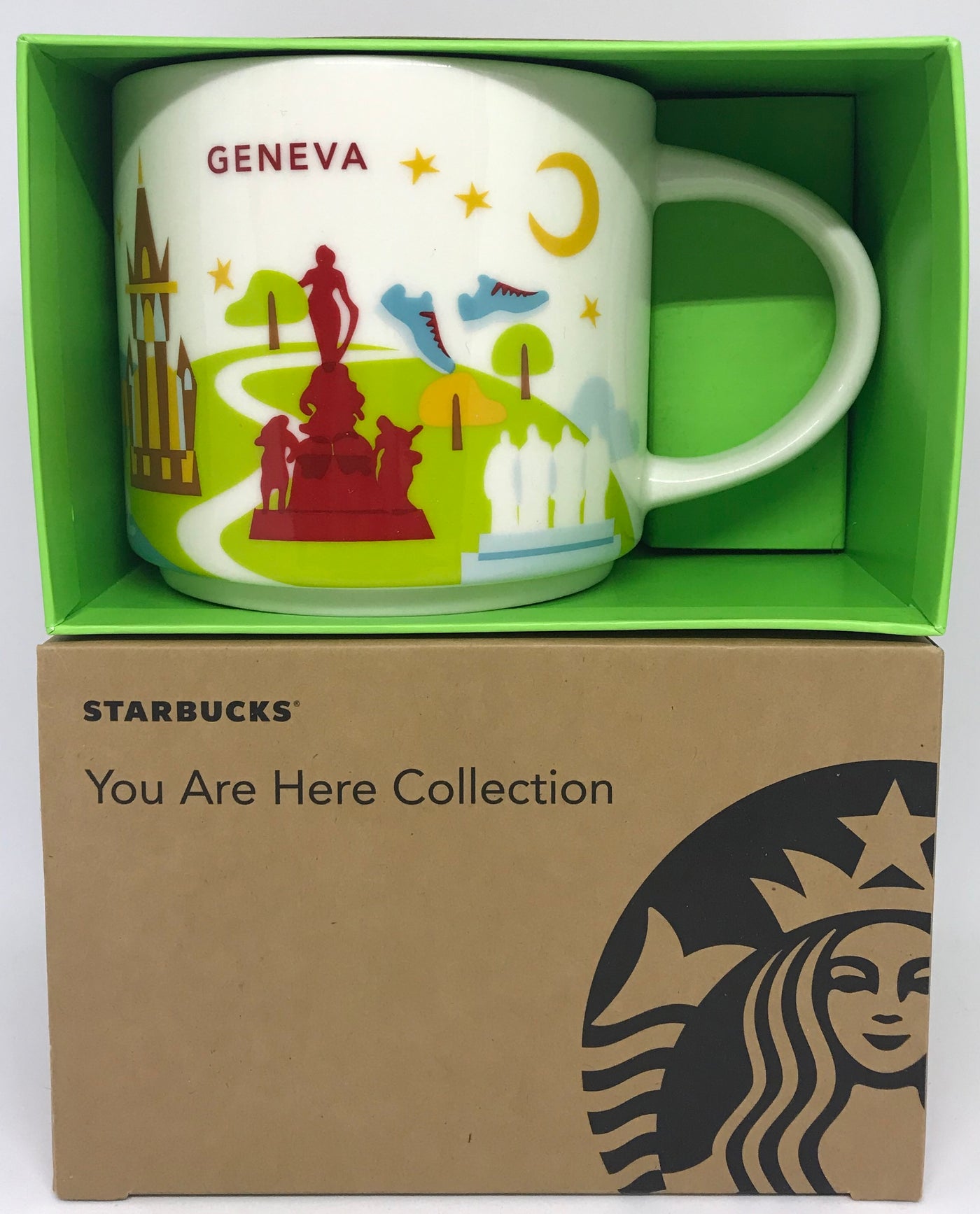 Starbucks You Are Here Collection Switzerland Geneva Ceramic Coffee Mug New Box