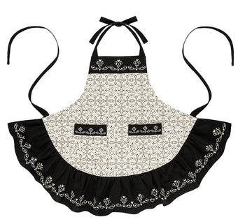 Disney Parks Kitchen Mickey Icons Chef Apron for Adults with Ruffle New with Tags