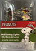 Peanuts Snoopy Christmas Mini String lights LED New With Box