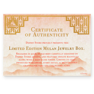 Disney Parks Mulan 20th Anniversary Jewelry Box Limited Edition New With Box