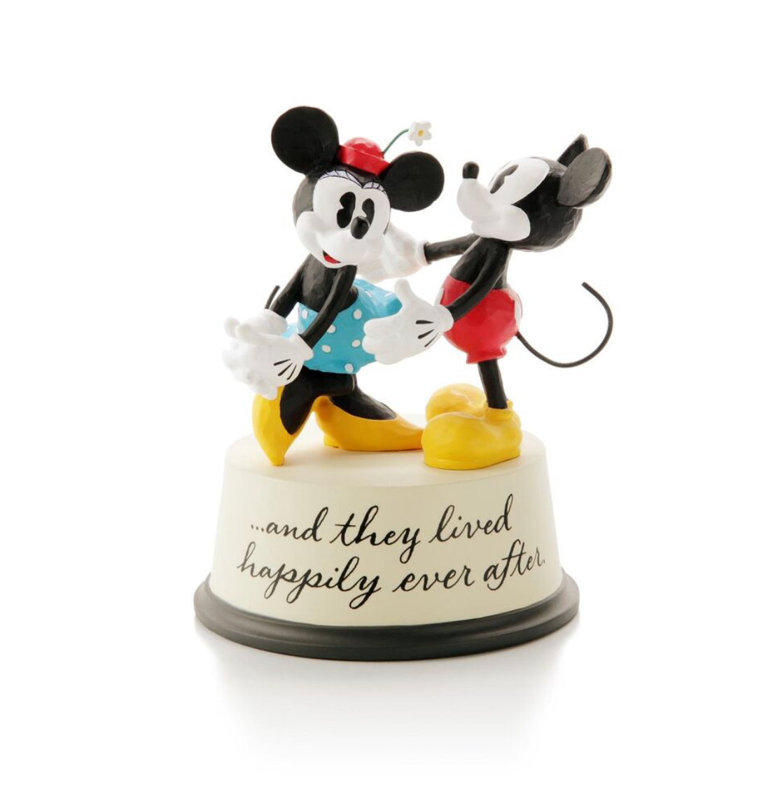 Hallmark Disney Mickey Minnie And They Lived Happily Ever After Figurine New