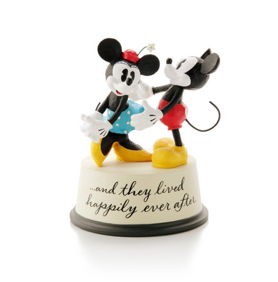 Hallmark Disney Mickey Minnie And They Lived Happily Ever After Figurine New