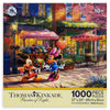 Disney Mickey Mouse And Minnie Sweetheart Cafe Puzzle Thomas Kinkade 1000 Pcs