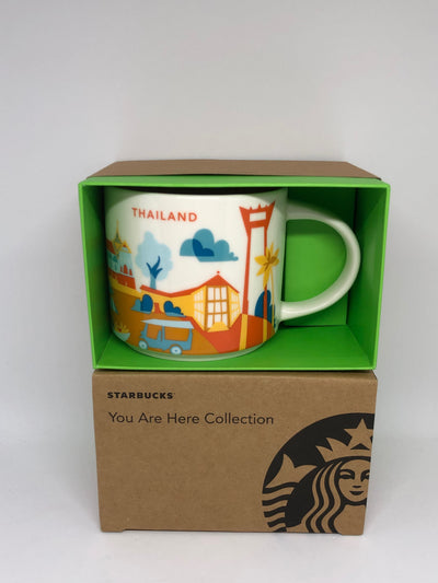 Starbucks Coffee You Are Here Series Thailand Ceramic Coffee Mug New with Box