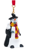 Universal Studios Harry Potter Gryffindor Hogsmeade Snowman Ornament New W Tag
