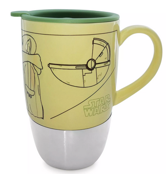 Disney Star Wars The Mandalorian The Child Yoda Travel Mug New