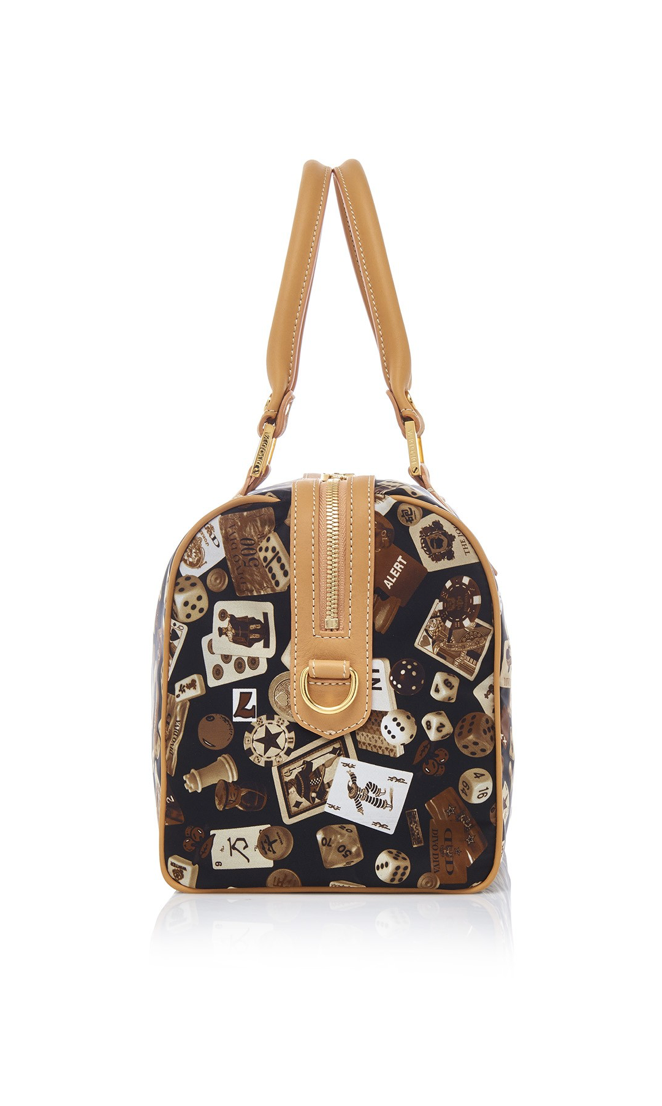 Monaco Life is a Game Dark Brown Satchel Bag Made in Italy by Divo Diva New