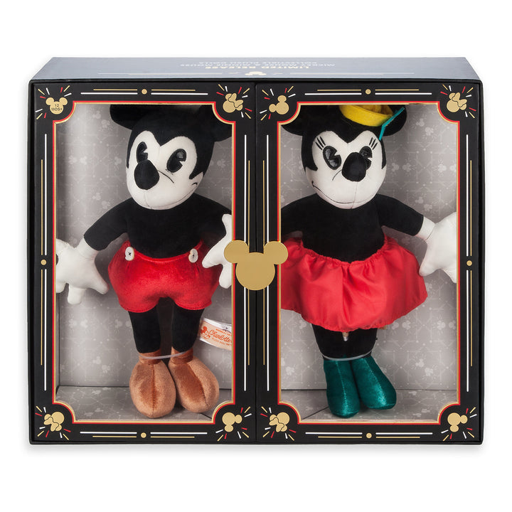 Disney Parks 90th Anniversary Mickey and Minnie Plush Set
