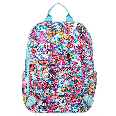 Disney Mickey Mouse Friends Colorful Garden Iconic Campus Backpack Vera Bradley