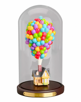 Disney Disneyland Paris Up Carl House Figurine Up Figurine 1500 10th Anniversary