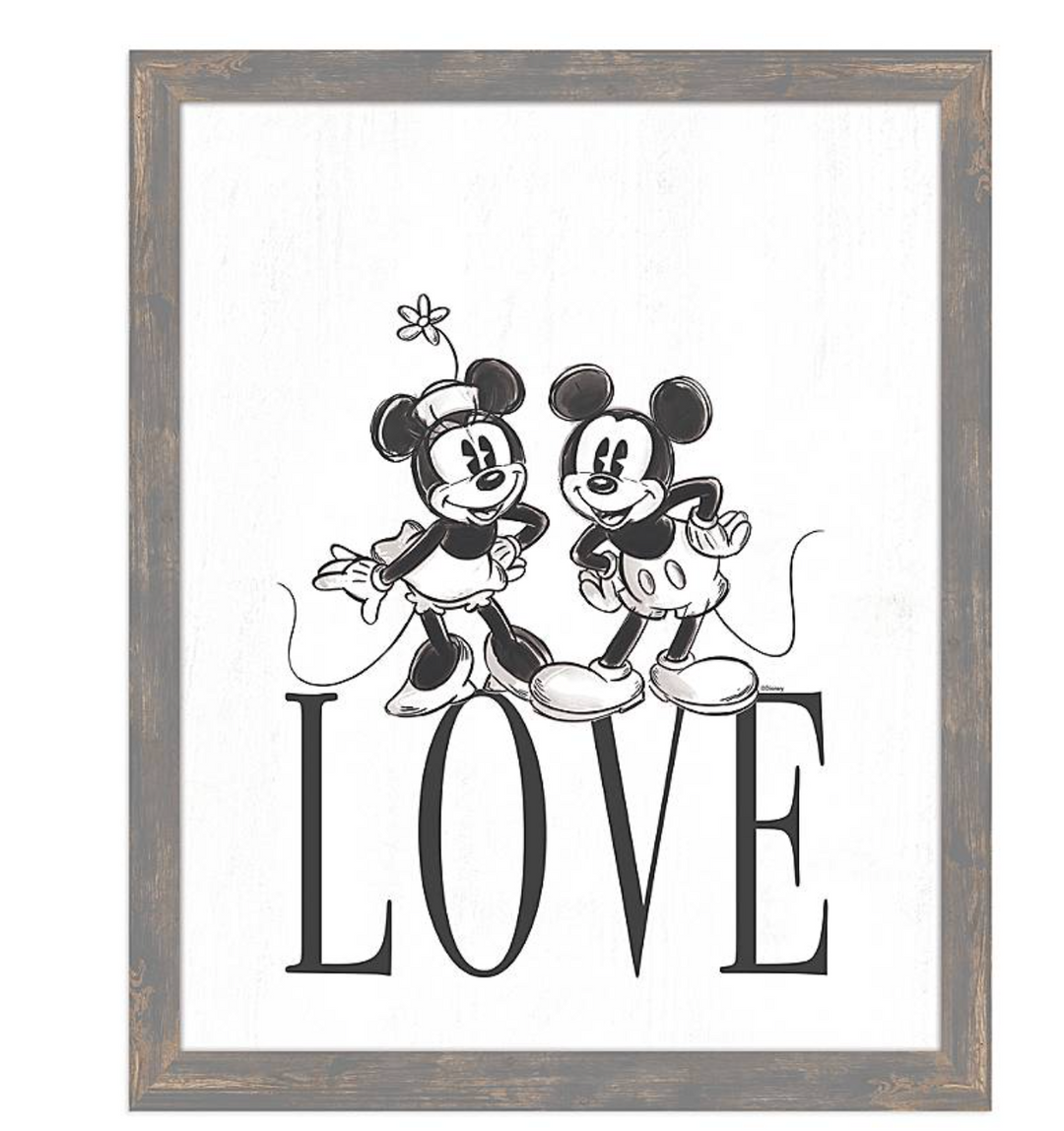 額装セット】【DEATH NYC】Micky ＆ Minnie's Love