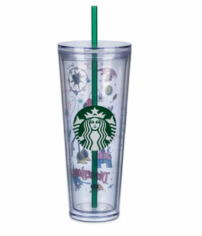Disney Parks Minnie Disneyland Starbucks Tumbler with Straw New
