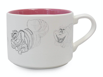 Disney Animation Sketch Poses Cheshire Cat Ceramic Coffee Mug New