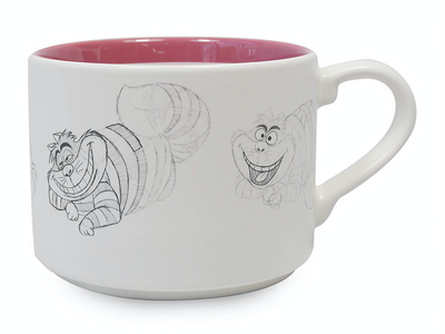 Disney Animation Sketch Poses Cheshire Cat Ceramic Coffee Mug New