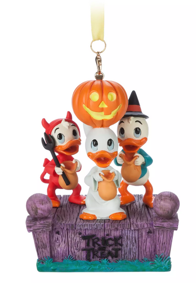 Disney Halloween Huey Dewey Louie Singing Living Magic Sketchbook Ornament New