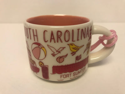 Starbucks Coffee Been There South Carolina Ceramic Mug Ornament New with Box