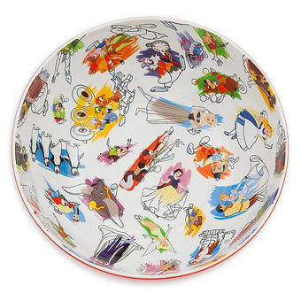 Disney Parks Ink & Paint Large Ceramic Serving Bowl New