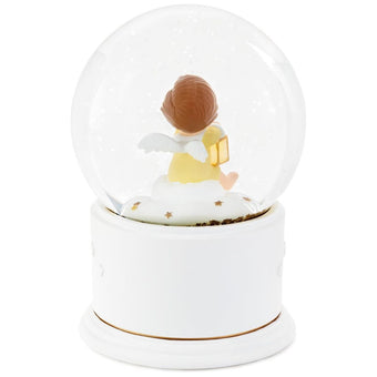 Hallmark Mary’s Angels Lullaby Musical Snow Globe With Light New with Tag