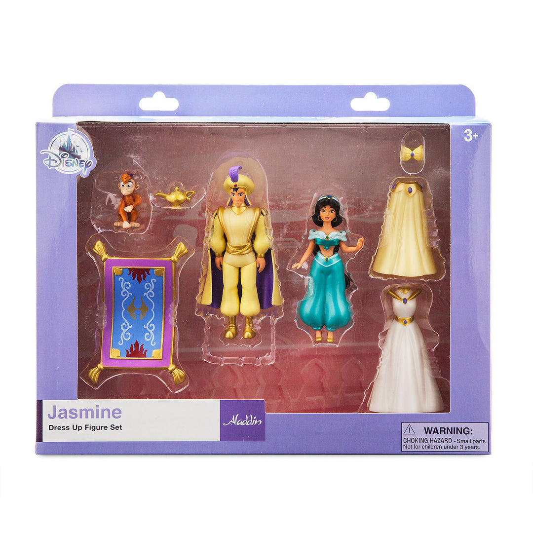 princess jasmine in a dress Disney Parks Jasmine Dress Up Figure Set New with Box – I Love Characters