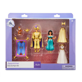 Disney Parks Jasmine Dress Up Figure Set New with Box