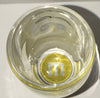 M&M's World Yellow Big Face Clear Shot Glass New