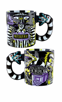 Universal Studios Halloween Horror Nights 2021 BEETLEJUICE Molded Mug New