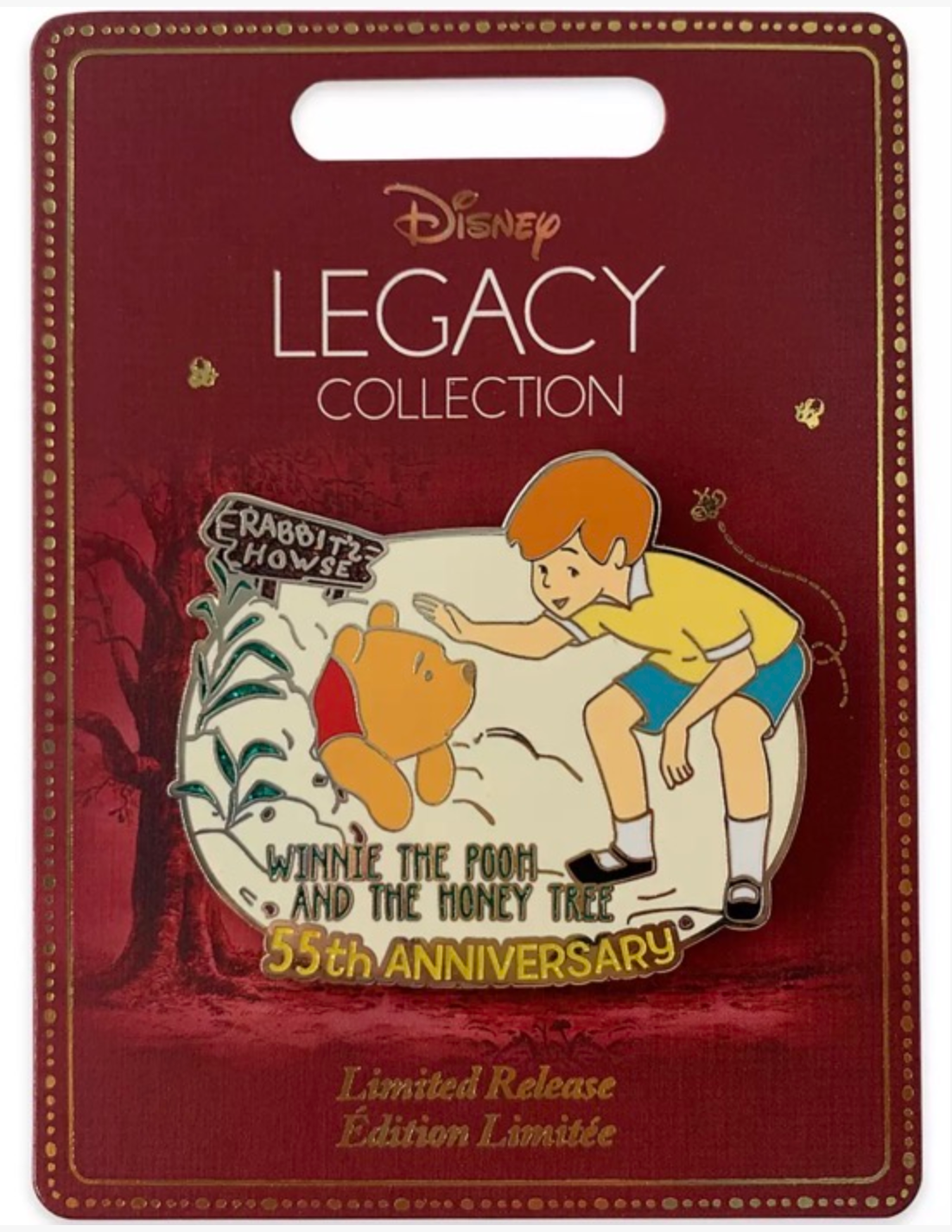 Disney Winnie the Pooh and the Honey Tree (1966) 55th Anniversary Pin New