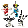 Disney Mickey Mouse Through the Years Mini Ornament Set Steamboat Willie New