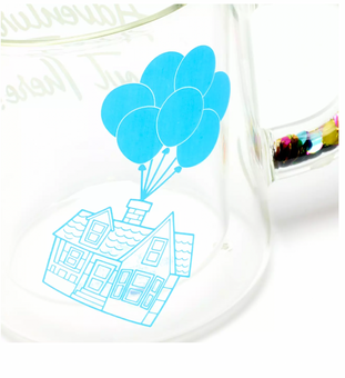 Disney Parks UP Adventure is Out There Glass Mug New