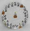 Peanuts Gang Snoopy Halloween Pumpkin Ceramic Dessert Plate New