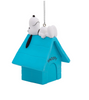 Hallmark Peanuts Snoopy on Blue Doghouse Christmas Tree Ornament New with Tag