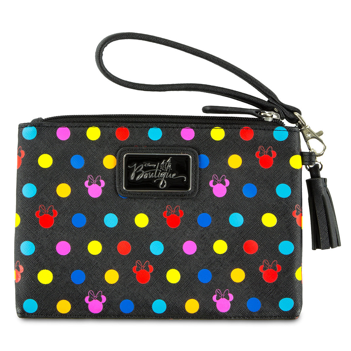Disney Boutique Minnie Mouse Polka Dot Wristlet New with Tags