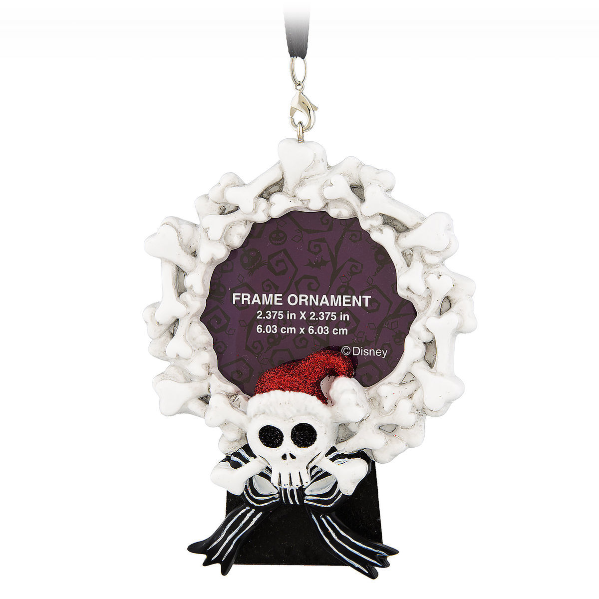 Disney Parks Nightmare Before Christmas Santa Jack Picture Frame Ornament New