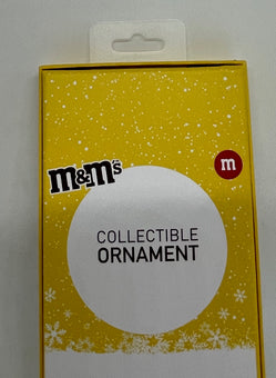 M&M's World Snowman Metal Christmas Ornament New with Tag