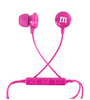 M&M's World Pink Wired Ear Buds with Microphone New with Box