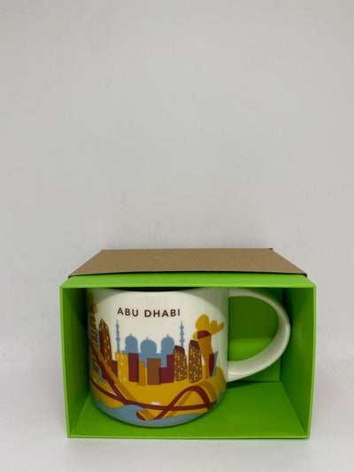 Starbucks Coffee You Are Here Abu Dhabi Ceramic Coffee Mug New with Box