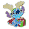 Disney Parks Stitch with Gift Christmas Holiday Pin New with Card
