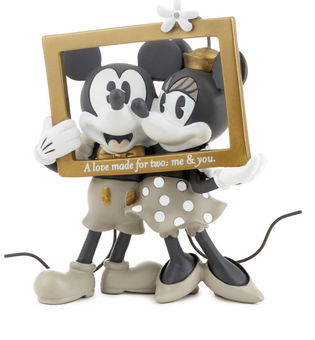 Hallmark Valentine Disney Mickey and Minnie Love Made for Two Figurine New