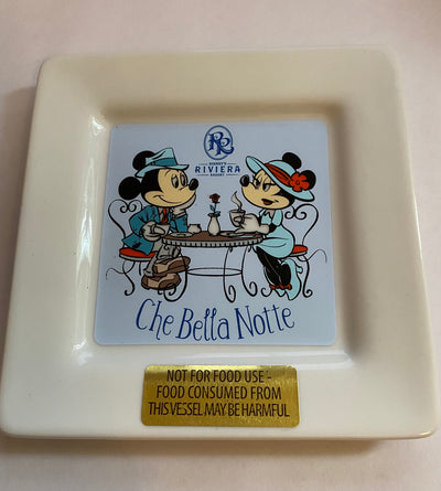 Disney Parks Riviera Resort Mickey Minnie Che Bella Notte Trinker Dish Tray New