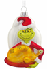 Hallmark Dr. Seuss The Grinch Turkey Blown Glass Christmas Ornament New with Box